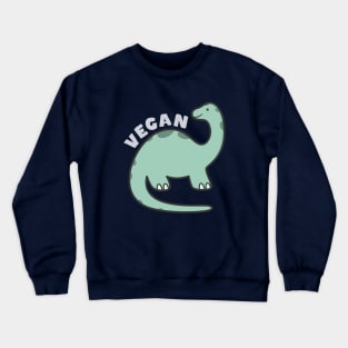 Funny Vegan Dinosaur Crewneck Sweatshirt